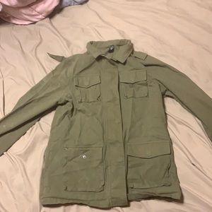 Windsor Army green zip up jacket Size L